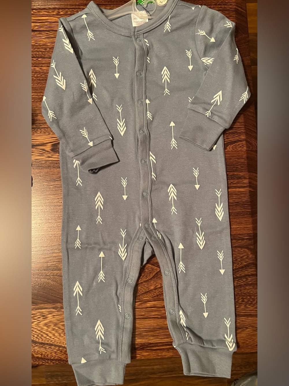 Gerber Modern Moments Light Blue One Piece with White Arrows